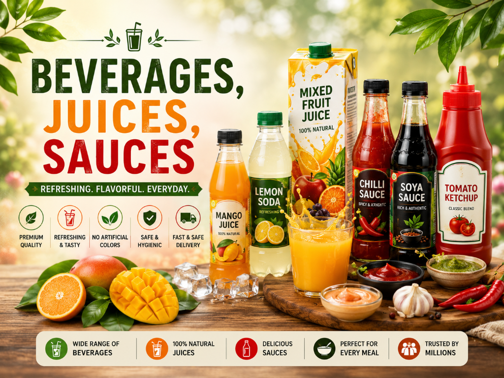 Beverages,Juices,Sauces