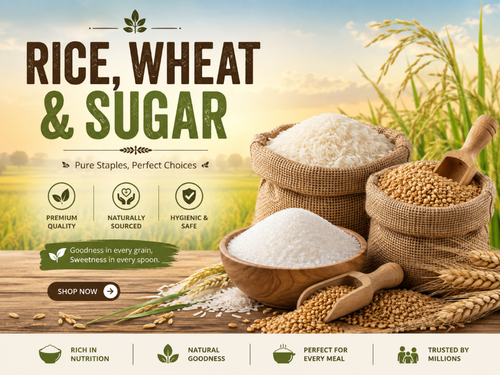 Rice, Grains & Sugar